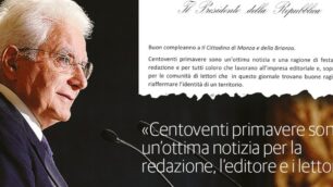 Il Presidente Mattarella ha scrito una lettera di auguri al Cittadino per i 120 anni del giornale