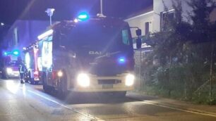 Biassono, l’intervento dei vigili del fuoco in via Locatelli