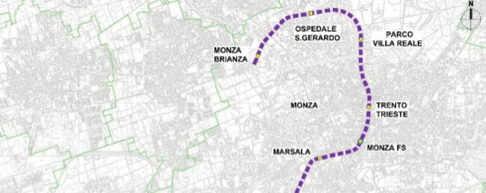 Il futuro tratto finale della M5 a Monza