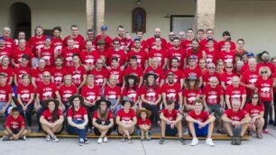 Il gruppo dei volontari attivo lo scorso anno nell’antica corte di cascina Masciocco