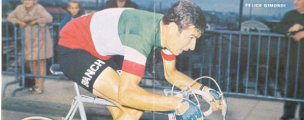 Felice Fimondi quando correva per la Bianchi