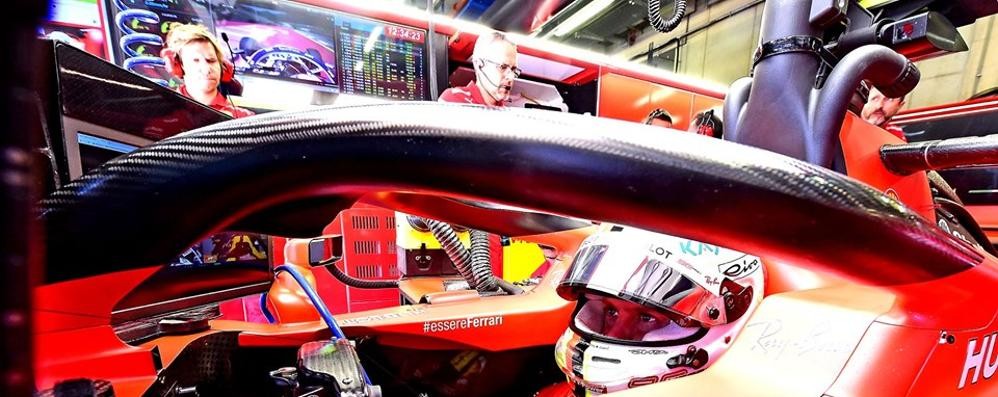 Sebastian Vettel sulla Rossa: partirà secondo a Spa