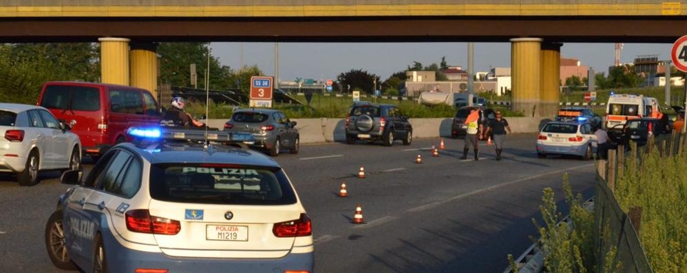 Incidente stradale Statale 36 viale Elvezia sud