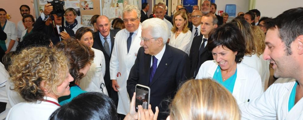 Monza visita presidente Sergio Mattarella al Centro Maria Letizia Verga – Clinica pediatrica della Fondazione Monza e Brianza per il Bambino e la sua Mamma - foto Ufficio Stampa