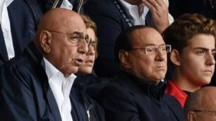 Berlusconi con Galliani al Brianteo