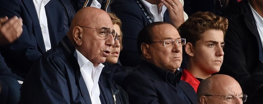 Berlusconi con Galliani al Brianteo