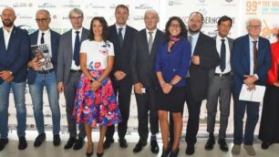 Presentazione a Milano della Coppa Agostoni di ciclismo - foto Carlo Monguzzi