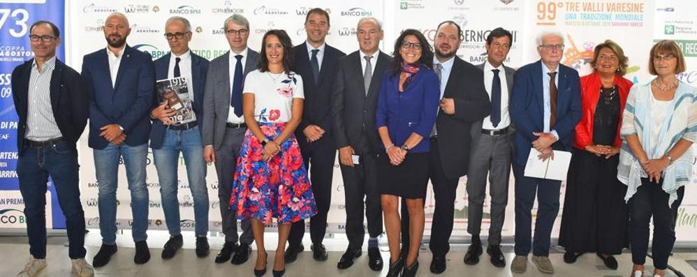 Presentazione a Milano della Coppa Agostoni di ciclismo - foto Carlo Monguzzi