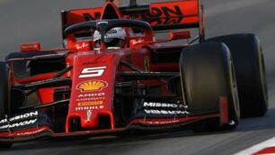 La Ferrari di Sebastian Vettel.