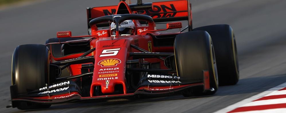 La Ferrari di Sebastian Vettel.
