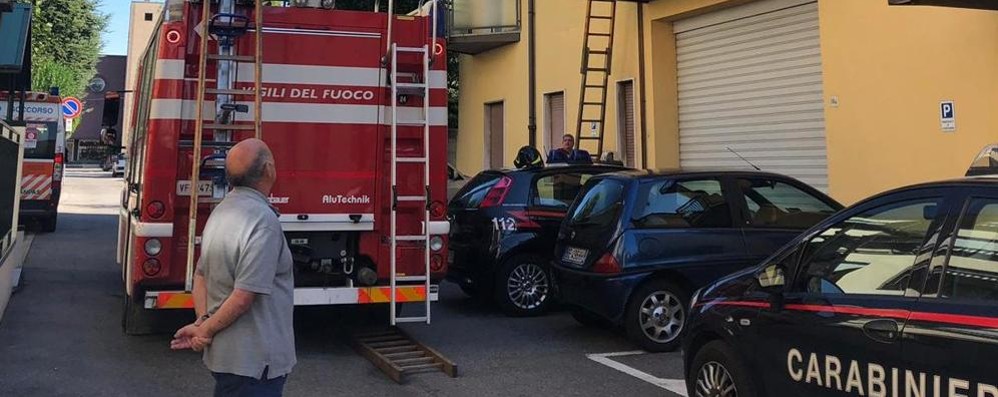 Giussano soccorso persona via Baracca