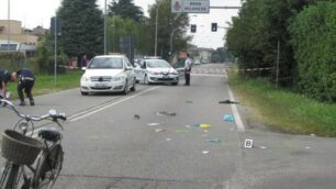 Muggiò Nova Milanese incidente stradale mortale: investito ciclista - foto Cinzia Pizzo