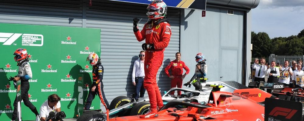 Charles Leclerc al Gran premio d’Italia di Formula 1 2019