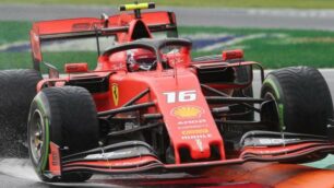 La Ferrari di Leclerc a Monza