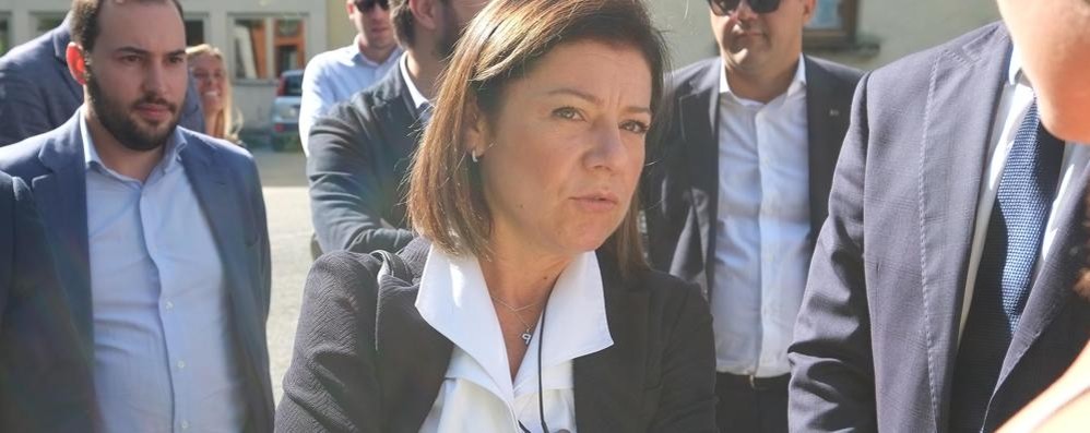 Il ministro delle Infrastrutture Paola De Micheli a Monza