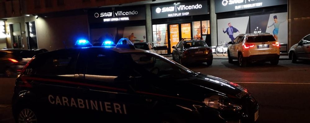 I carabinieri alla Snai di Meda