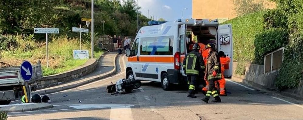 Incidente a Montevecchia grave 17 anni di Seregno