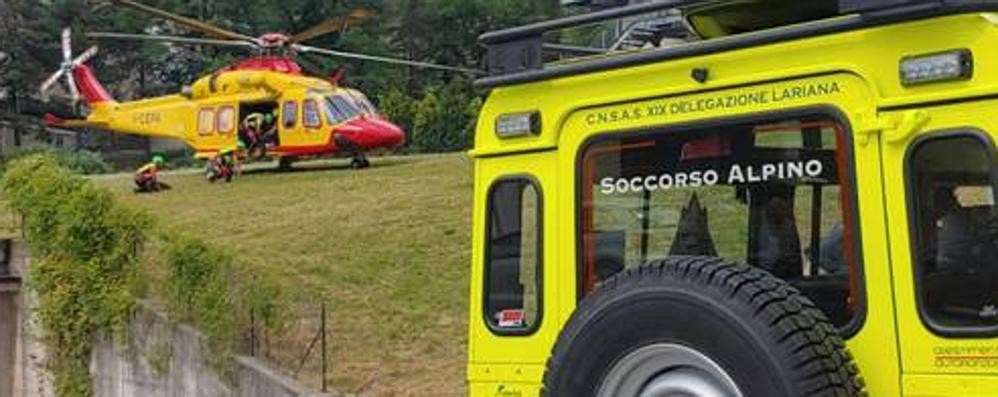 Il soccorso alpino in azione