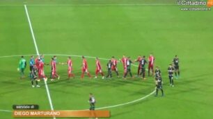 Calcio, Armellino e Brocchi dopo la vittoria del Monza sul Gozzano