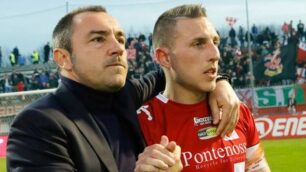 Mister Cristian Brocchi con capitan D’Errico