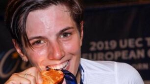 La gioia di Maria Giulia Confalonieri per la conquista della medaglia d’oro