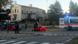 La scena dell’incidente a d Albiate