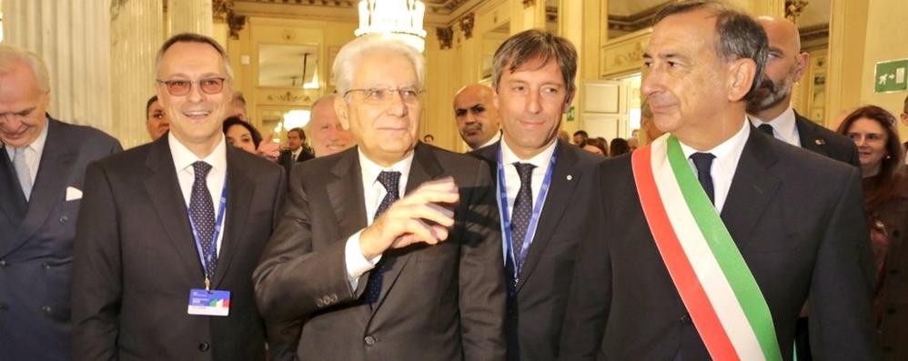 Assolombarda Assemblea generale 2019: Carlo Bonomi, Sergio Mattarella, Fabrizio Sala, Beppe Sala