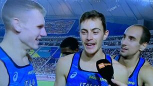 Atletica Mondiali Doha 4x400 con Aceti in finale: il giussanese è il primo a sinistra