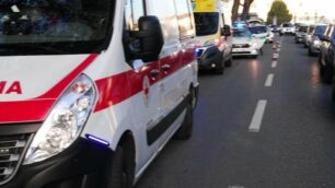 Il traffico rallentato in viale Cesare Battisti a MonzaFoto Federico Berni