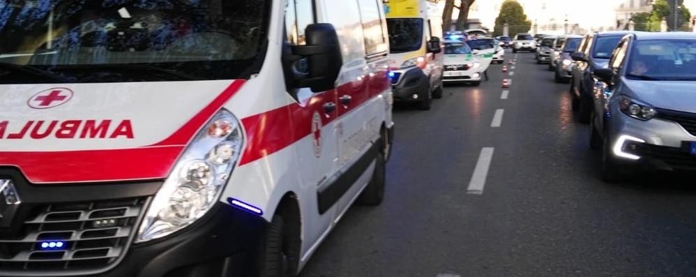 Il traffico rallentato in viale Cesare Battisti a MonzaFoto Federico Berni