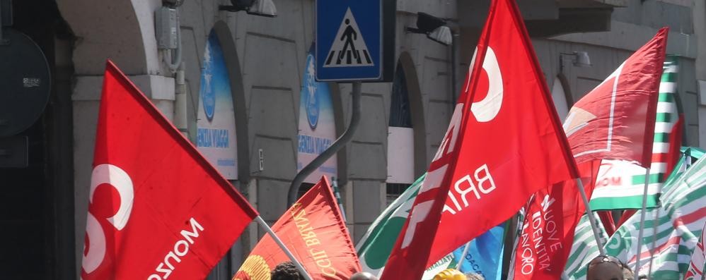 Una manifestazione sindacale