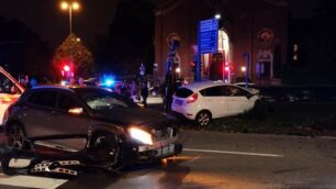 Monza incidente viale Battisti Monti Tognetti