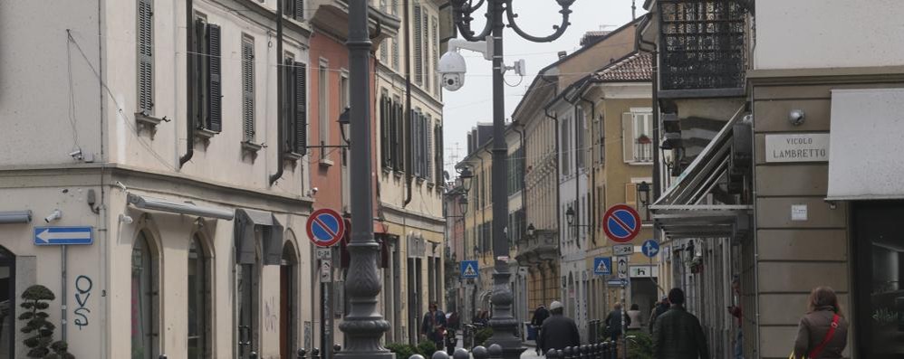 Monza: l’inizio di via Bergamo