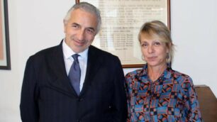 La presidente di Aeb Loredana Bracchitta col direttore  generale Paolo Cipriano
