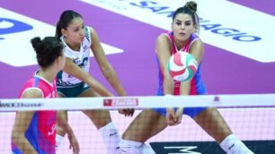 Pallavolo Consorzio Vero Volley Saugella Monza Mariana in ricezione - foto Filippo Rubin/Legavolley femminile/VeroVolley