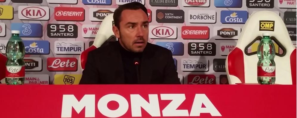 Calcio Monza serie C, mister Cristian Brocchi in conferenza stampa