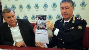 Monza: il sindaco  Dario Allevi e il comandante della polizia locale Pietro Curcio