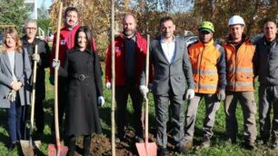 Il gruppo di Gelsia con l’assessore Eleonora Frigerio di Carate