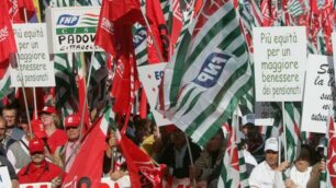 Una manifestazione dei pensionati, quest’anno vanno per la terza volta a Roma