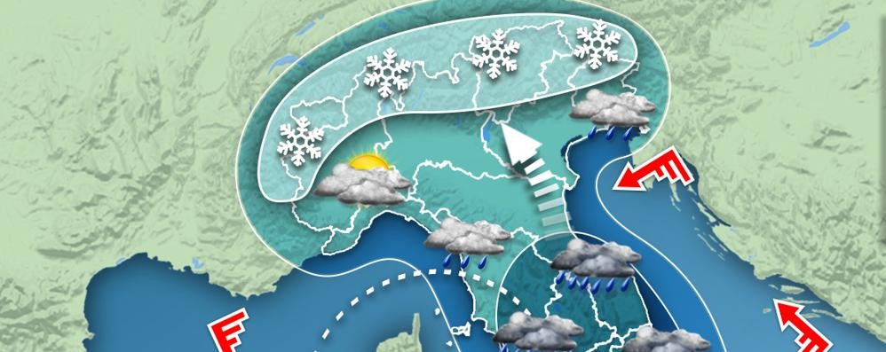 Le previsioni meteo del fine settimana sul Nord Italia