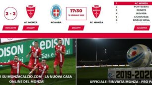 Nuovo sito Monza Calcio