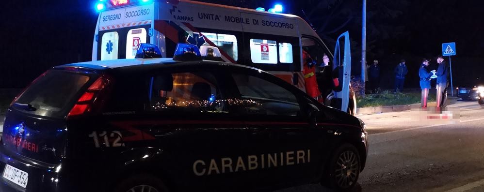 Investimento pedone a Carate via Milano. Gravissimo un uomo soccorso dal 118