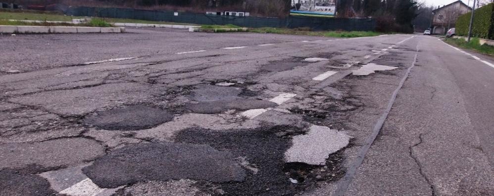 Le strade della Brianza martoriate dal maltempo