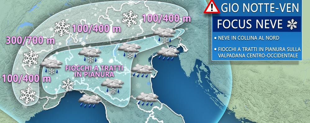 Meteo Monza Brianza neve