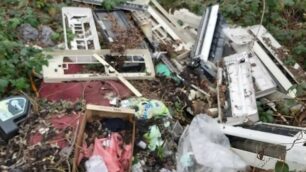 NOVA - FOTO TRAPPOLE rifiuti coperti da vegetazione in via degli Orti