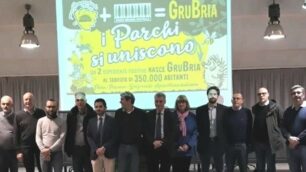 NOVA - GRUBRIA i sindaci al centro il pres lanzani