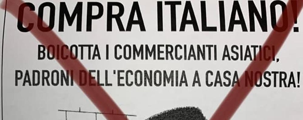 Brugherio volantino contro commercianti cinesi