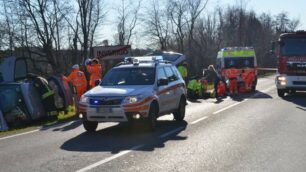 Incidente stradale Arosio Giussano via Vallassina