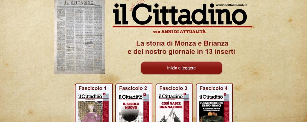 È online la raccolta degli inserti per i 120 anni del Cittadino