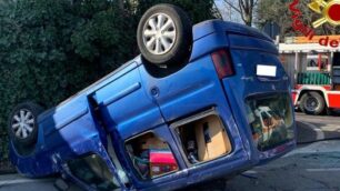 Carate Brianza incidente via Rivera - foto Vigili del fuoco